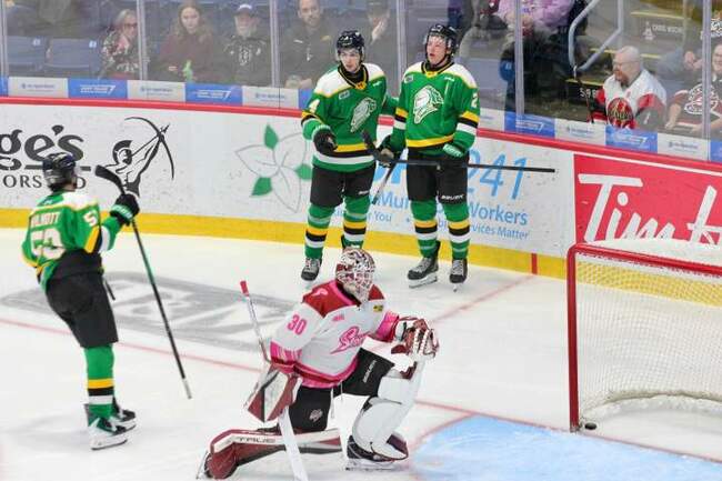 London Knights complete 5 straight games on the road with a loss in Guelph