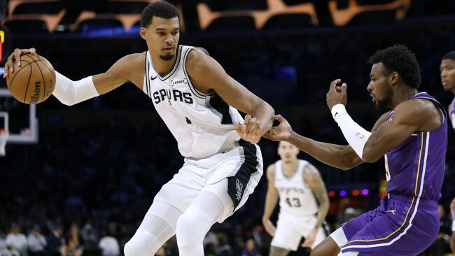 "Shameless player": NBA Fans React To Benched Bronny James Mocking Victor Wembanyama With Questionable Gesture