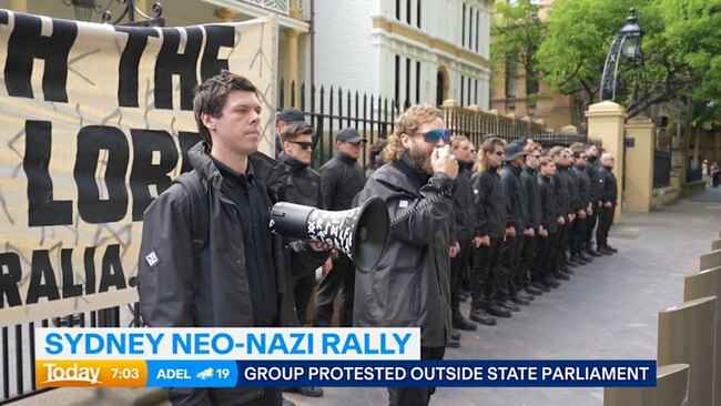 Police probe after neo-Nazis protest outside state parliament