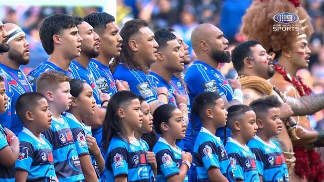 To,o, Luai shed tears during Samoan anthem