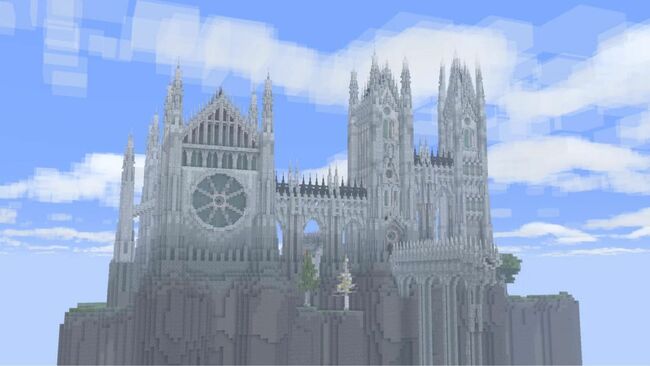Minecraft fan builds beautiful palace using diorite
