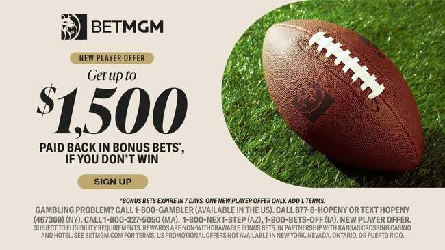 Use BetMGM bonus code CBSSPORTS, get $150 bonus for betting Packers vs. Eagles on Monday Night Football