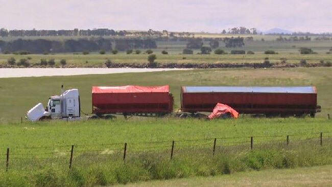 ‘Three generations’ in catastrophic crash with truck in south-west Victoria