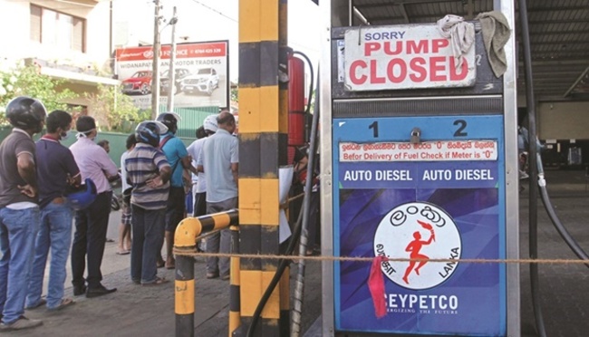 Lanka stops fuel supply to non-essential services