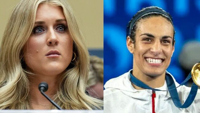 Riley Gaines reacts to Imane Khelif filing lawsuits after IOC ruling against transgender participation