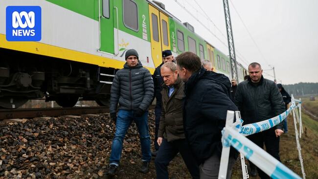 Explosion on Polish railway line to Ukraine an act of sabotage, Polish PM says