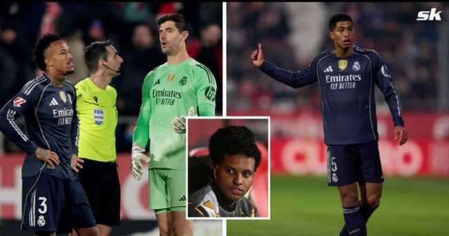 Thibaut Courtois and Jude Bellingham make feelings clear after Rodrygo denied of penalty in Real Madrid draw vs Girona