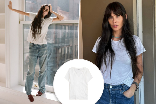Demi Moore has ‘stacks’ of her ‘favorite’ J.Crew shirts — and they’re 50% off today
