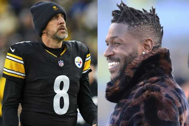 "Lost in Pittsburgh": Antonio Brown throws shade at Aaron Rodgers amid Steelers' offensive woes