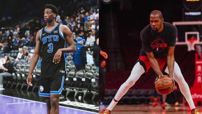 AJ Dybantsa Hails Kevin Durant's 'Greatness' in 2-Words After Notching Historic Big 12 Feat