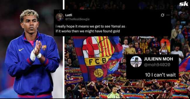 “If it works then we might have found gold” - Barcelona fans thrilled as they feel Hansi Flick is playing Lamine Yamal in new role against Betis