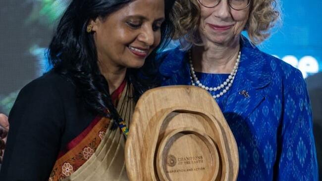 Surpiya Sahu wins UNEP award