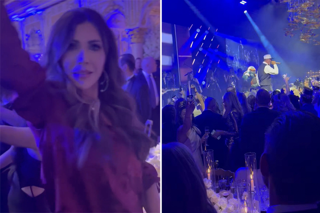 DHS chief Kristi Noem rocks out to ‘Ice Ice Baby’ at Mar-a-Lago New Year’s Eve party