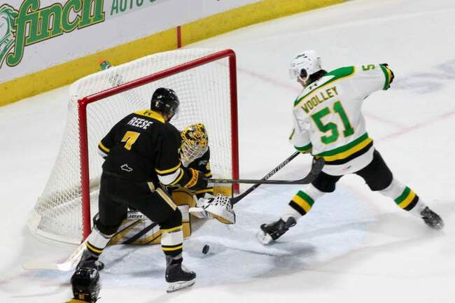London Knights close out 2025 with home ice loss to Sarnia Sting