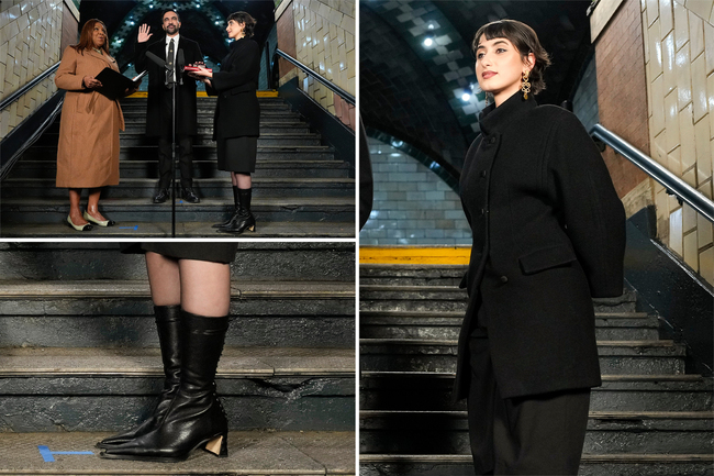 Socialist Zohran Mamdani’s wife Rama Duwaji appears to wear luxury $630 boots to swearing in ceremony