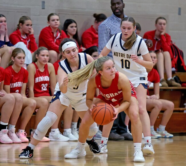 Eileen Lowther, Hingham ramp up in second half to defeat cross-town rival NDA