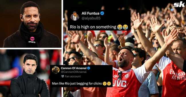 “Begging for clicks”, “Rio is high” - Arsenal fans react to Mikel Arteta statement from Ferdinand after Manchester United sack Amorim