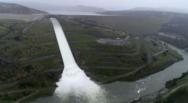 Day Around the Bay: Oroville Dam Spillway Lets Loose