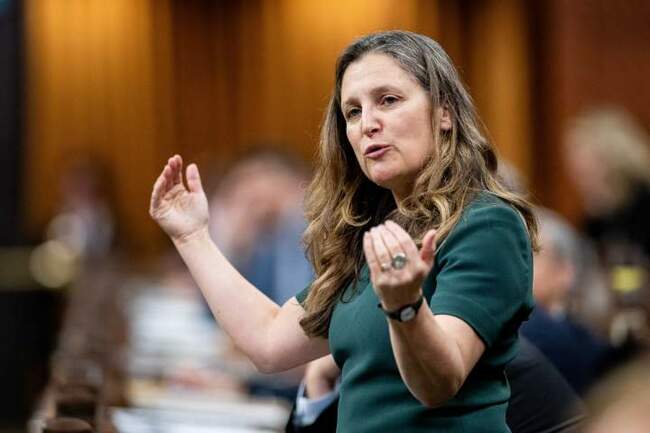 Chrystia Freeland’s resignation as Liberal MP takes effect Friday