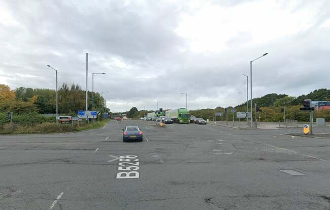 Young man taken to hospital after crashing motorbike on 'muddy road' near M6 in Leyland