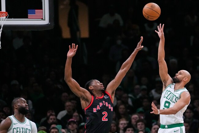 Hot-shooting Celtics hold off shorthanded Raptors for home win