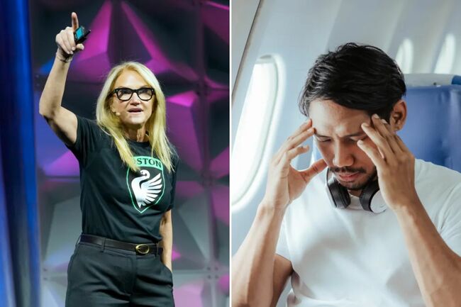 The simple mental trick for easing flight anxiety revealed, according to author Mel Robbins