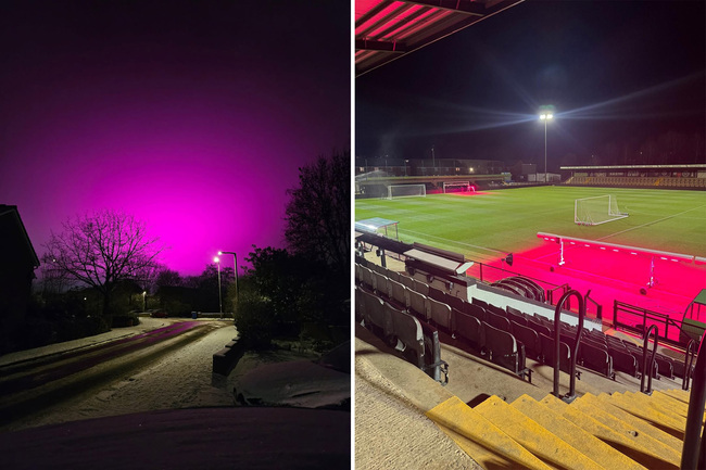 Town’s sky mysteriously turns pink, turns out this sport was to blame