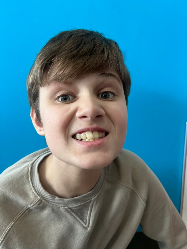 Nathan loves to draw, color and build