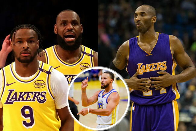 LeBron, Bronny James Under Threat as Stephen Curry Breaks Kobe Bryant Family Record