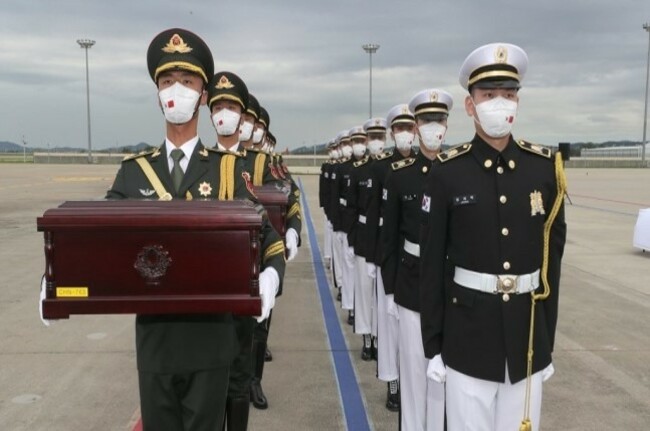 S Korea-China-troop remains return