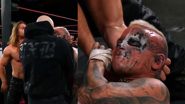 Mysterious hooded star shows up on AEW Collision; vows to end Darby Allin's career