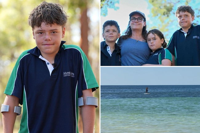 Australian teen swims 2.5 miles for hours to save family swept out to sea