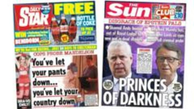 'Cops probe Mandelson' and 'Princes of Darkness'