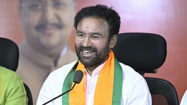 Revanth safeguarding KCR in corruption cases: Kishan Reddy