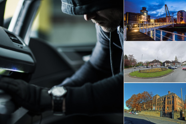 The 15 worst areas of Leeds for vehicle crime named by West Yorkshire Police figures