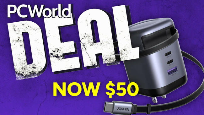 This 4-port USB-C charger with retractable cable is awesome! Now $50