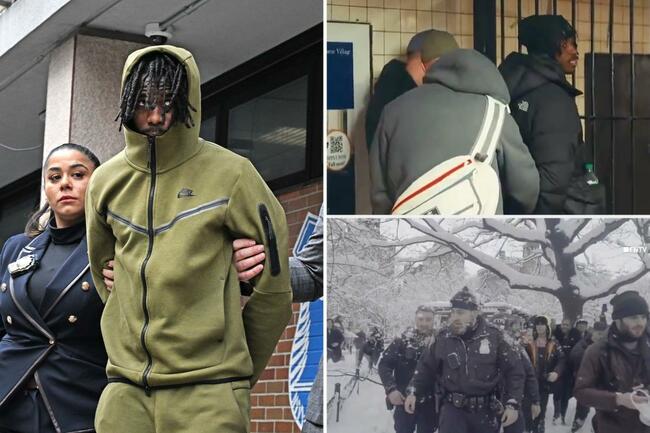 Punk busted for pelting NYPD cops with snowballs tried to rob subway rider in ‘prank’ YouTube video