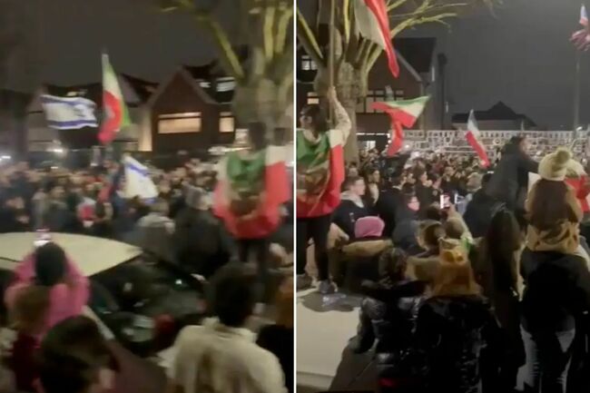 Israelis and Iranians celebrate together in streets of London after Ayatollah Khamenei’s death