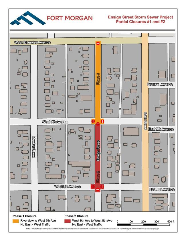 Storm sewer work beginning on Ensign Street