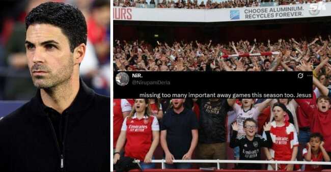 "We barely win games without him", "Fed up with it now" - Fans react as Arsenal star absent from XI for clash against Brighton