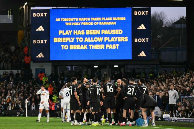 Leeds condemn fans who booed breaking of Ramadan fast during Man City loss