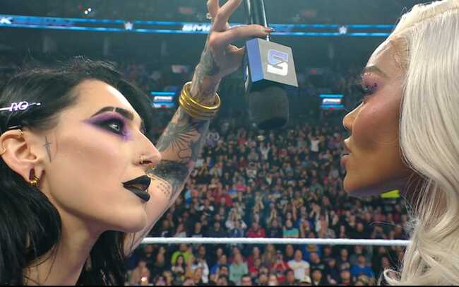 Rhea Ripley finally meets Jade Cargill after her out-of-character attack on social media