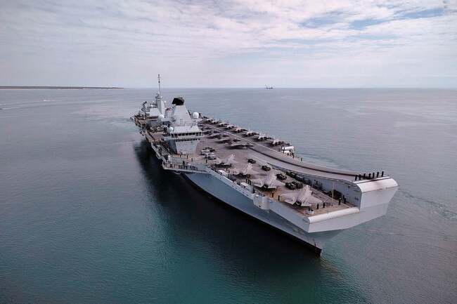 UK preparing aircraft carrier for possible deployment to the Middle East