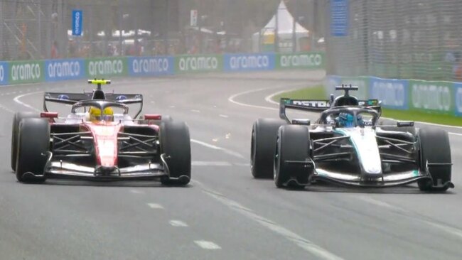 Russell makes crucial move past Hamilton