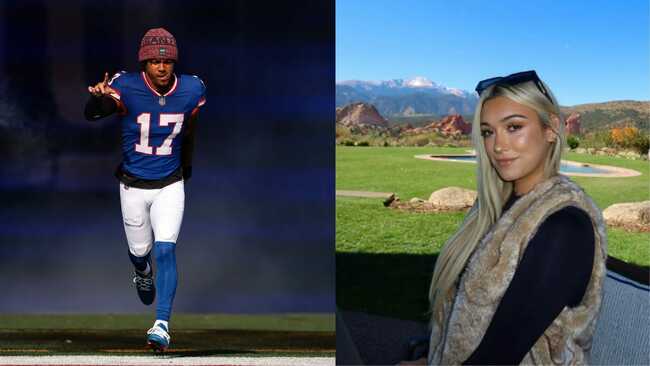 Wan'Dale Robinson's gf Alyna Wampler enjoys tropical holiday with star WR as AFC team shows interest amid free agency