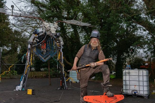 Ireland’s ancient elk is reborn to spotlight growing problem of electronic waste during St Patrick’s Festival