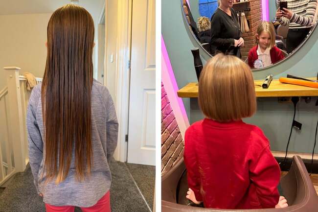 Boston girl marks fifth birthday by donating hair to charity, raising £1,000-plus in support of its work