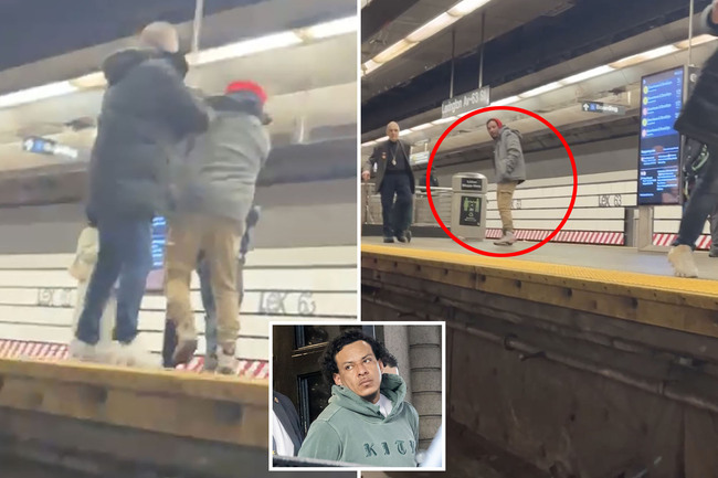 Migrant accused of shoving 83-year-old, another man onto subway tracks calmly walked away after crime, jarring video shows