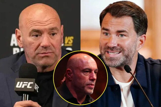 Joe Rogan Backs Eddie Hearn in Dana White Beef for One ‘Very Interesting’ Reason