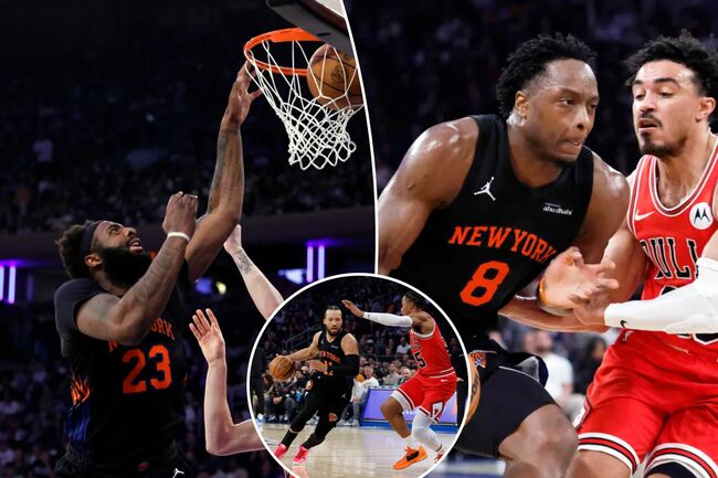 Knicks crush lowly Bulls to clinch third consecutive 50-win season
